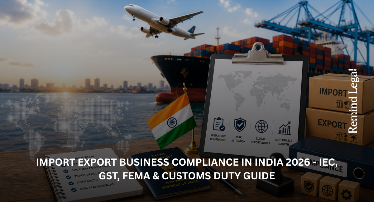 Import Export Business Compliance India 2026 – IEC GST FEMA and Customs ...